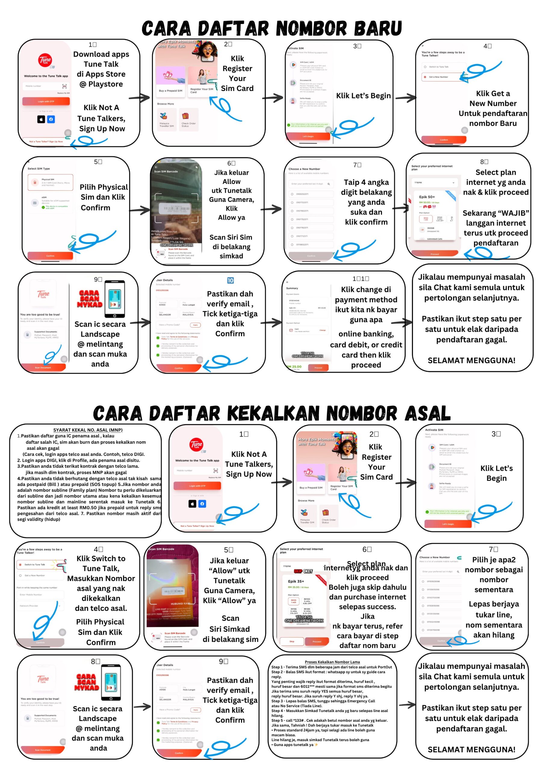 combined cara daftar